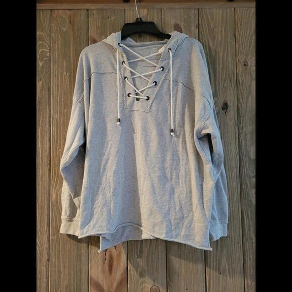 aerie Tops - New aerie lace up hoodie